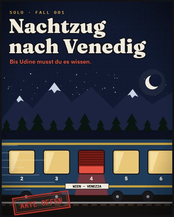Titelbild: Nachtzug nach Venedig